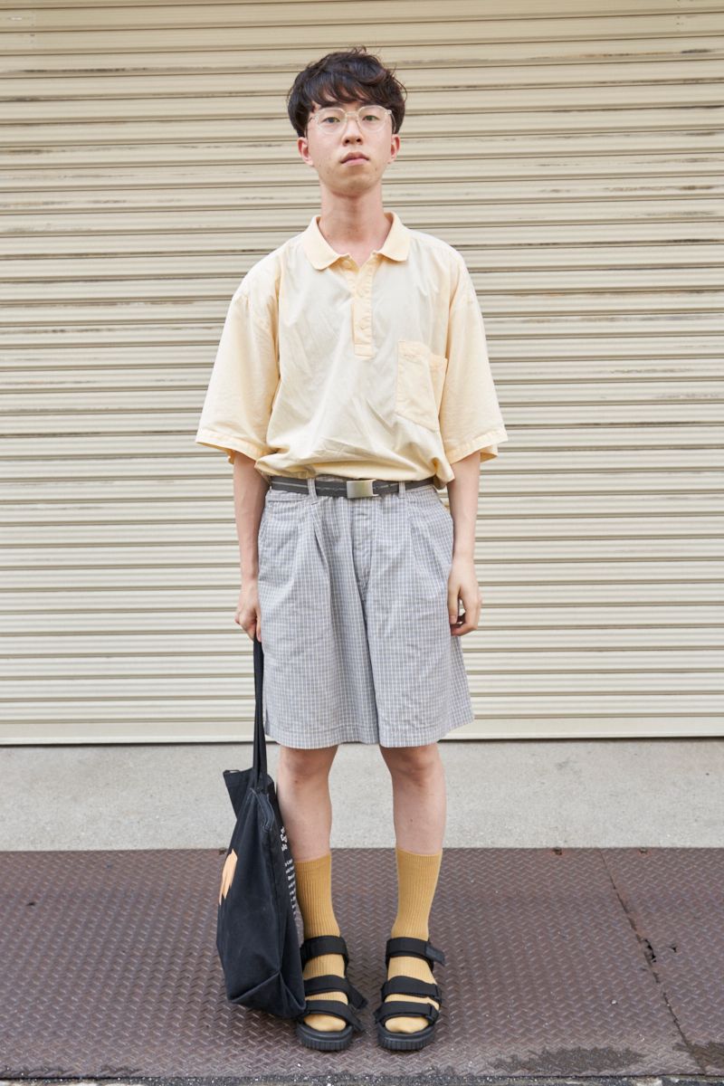 爽やかなイエローカラーがコーデの主役 中村碧宙