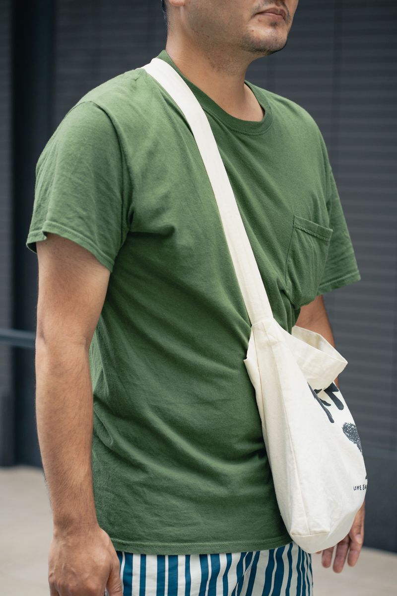 カモ柄とストライプで柄×柄のオンパレード 笠村啓司 3枚目の写真