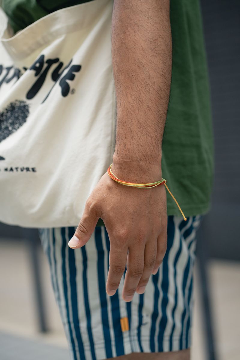 カモ柄とストライプで柄×柄のオンパレード 笠村啓司 5枚目の写真