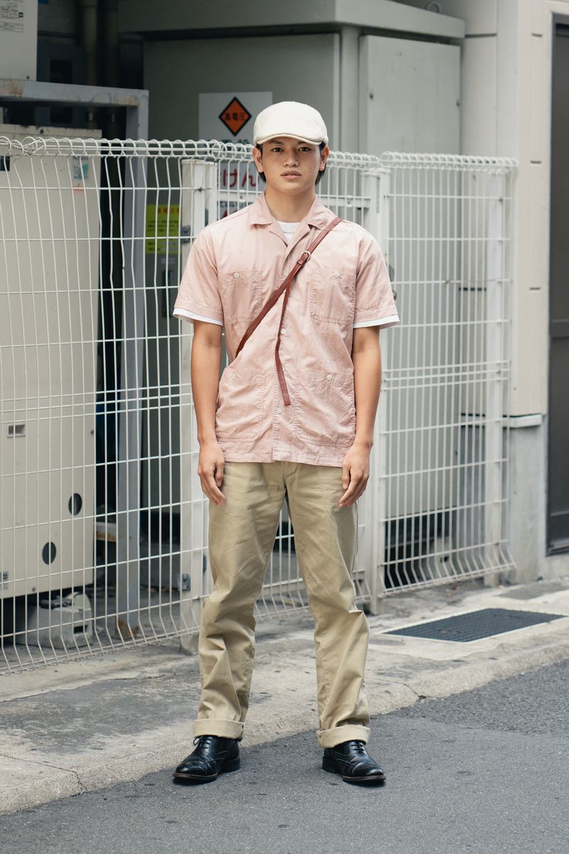 アメカジが香るキューバシャツとハンチング 山下徳真