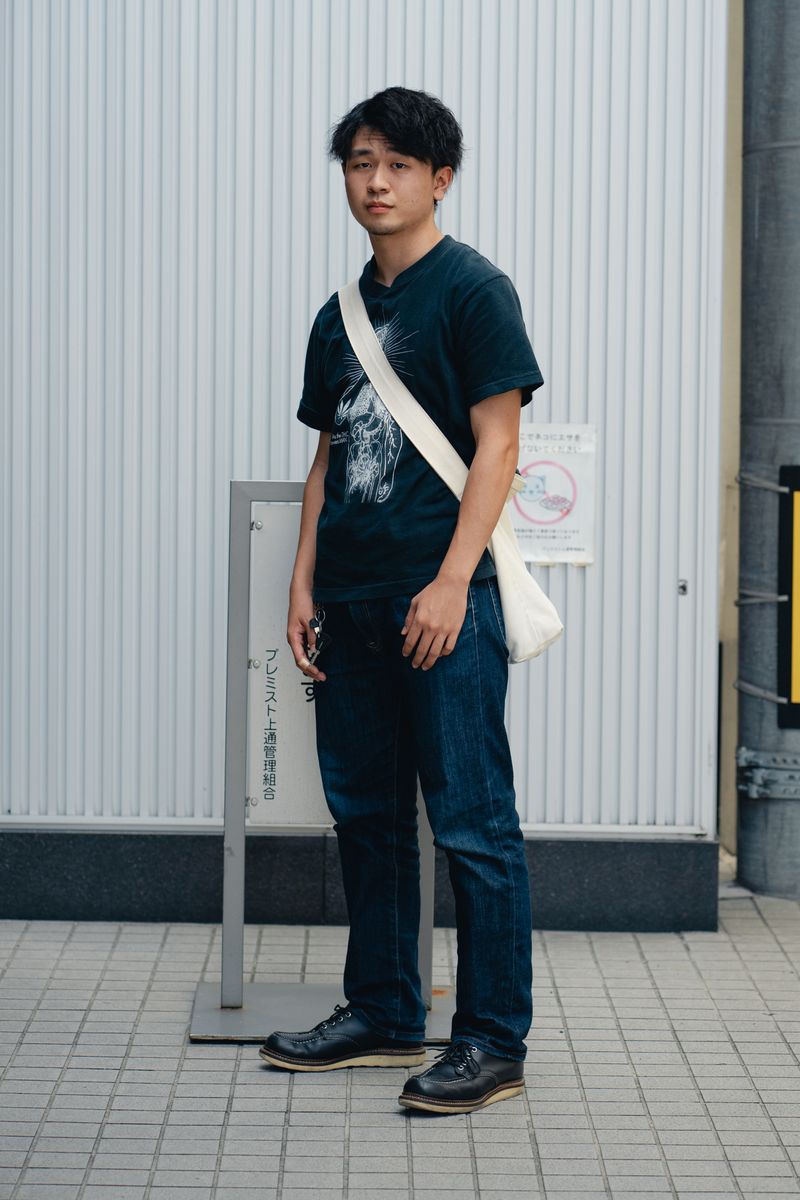 古着を着こなすファッショニスタ予備軍 福岡錬史