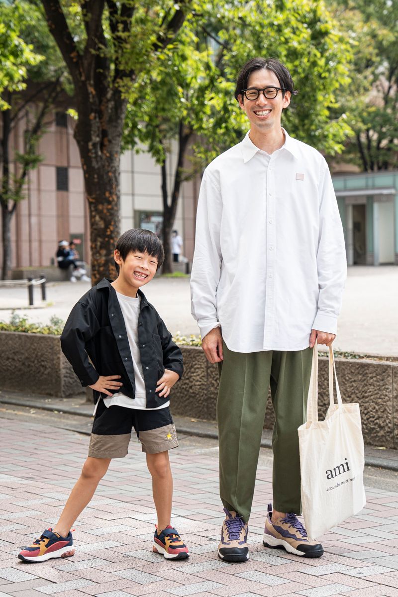 絶妙丈のカーキスラックスでカジュアルUP 神崎和樹