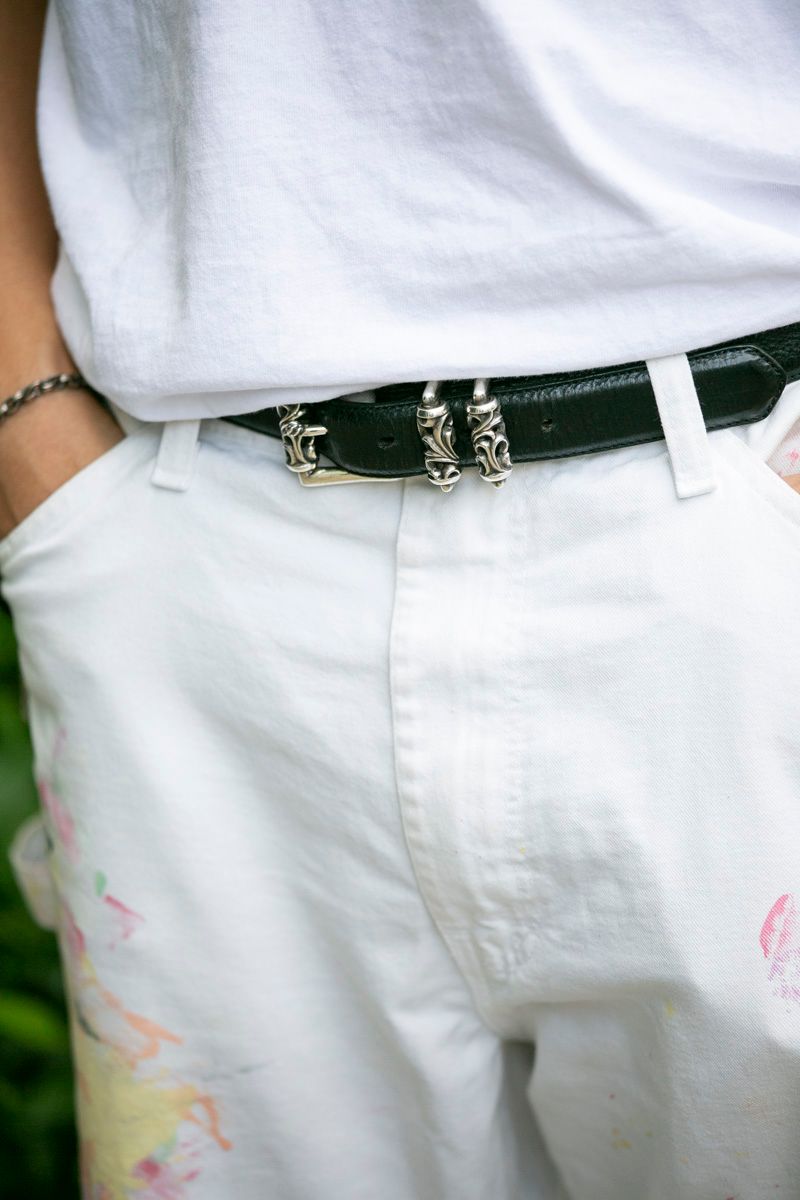 グレーッシュなハットとブーツで白をサンド 中川 諒 4枚目の写真