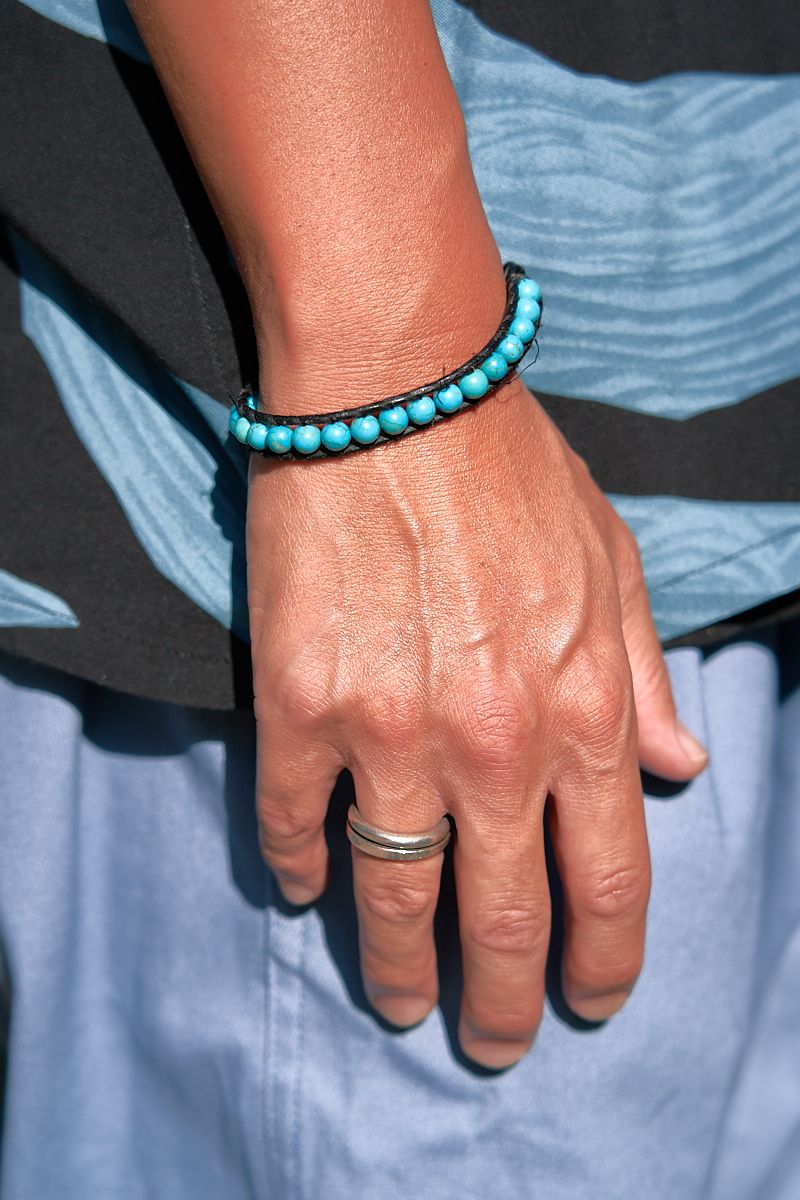 ブルーのグラデと焼けた肌色でコーデ完成 齋藤 毅 3枚目の写真