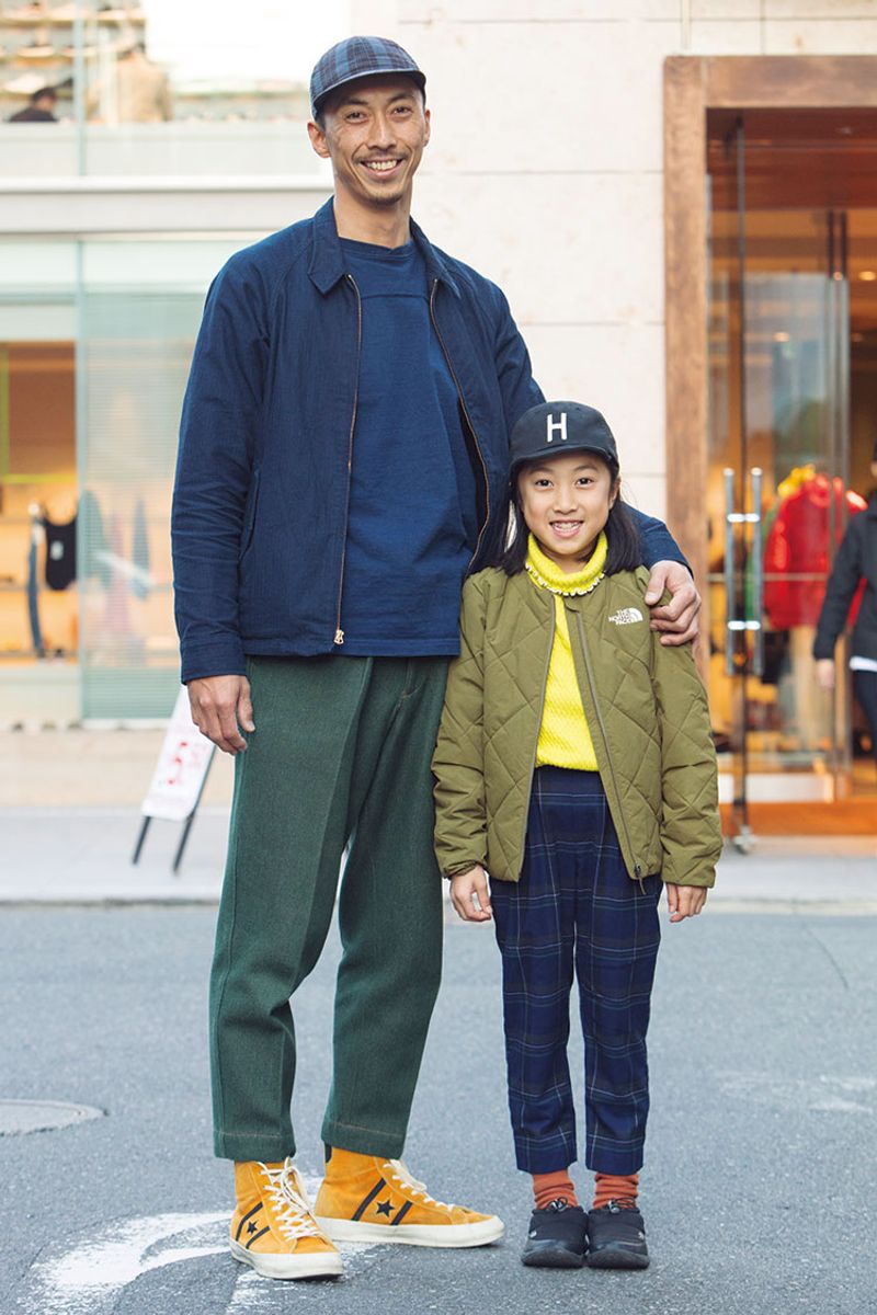 クールなスポーツミックスが目を引く、親子スタイル 川田大輔