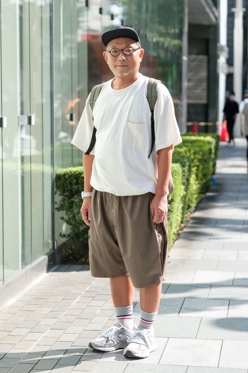 バルーンシルエットのゆったりショートパンツ 脇田光彦