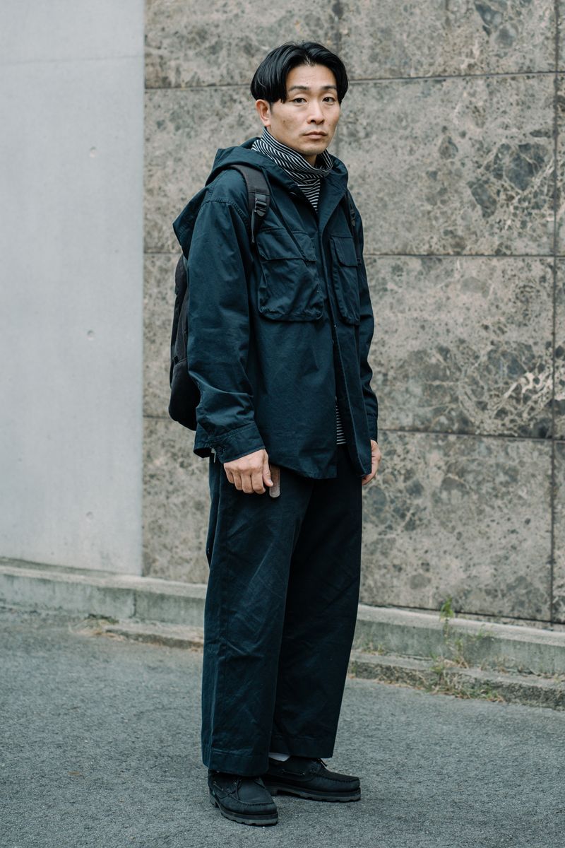 シンプルにまとめた大人の秋コーディネート 河野正樹