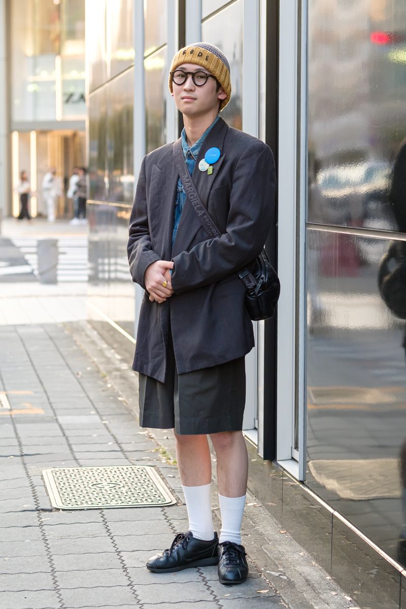 古着で買ったジャケットを着崩して楽しむ 玉岡夏樹