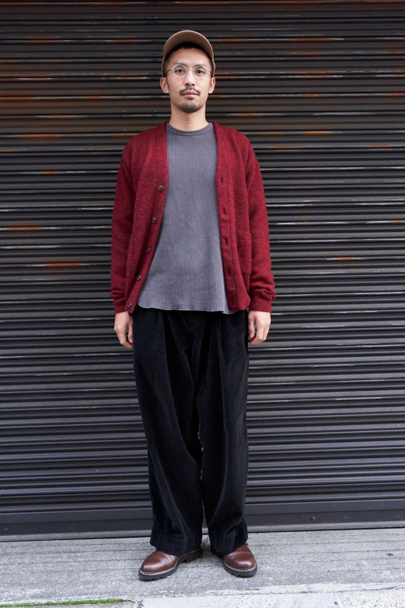 コーデュロイとモヘアで季節感うねフワ ツカハラ