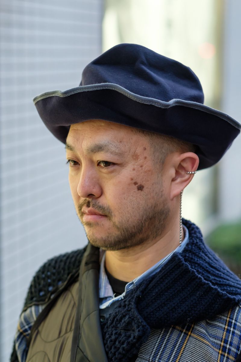 普通に着たら退屈だからジャケット裏返し！ わらじま 5枚目の写真