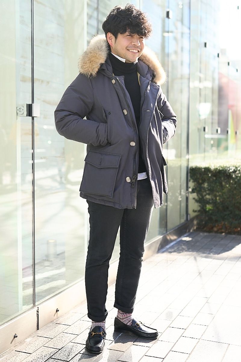 靴下のカラーはクリスマスを意識しています 河村公博