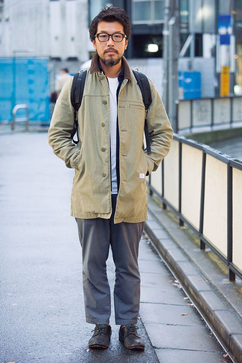 オーバーサイズのパンツ。レングスの仕上げでここまで締まる 杉山貴規