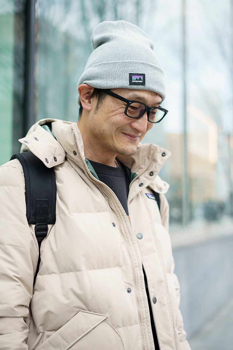 ミルクティーカラーのダウンが優しい雰囲気 杉本一貴 3枚目の写真