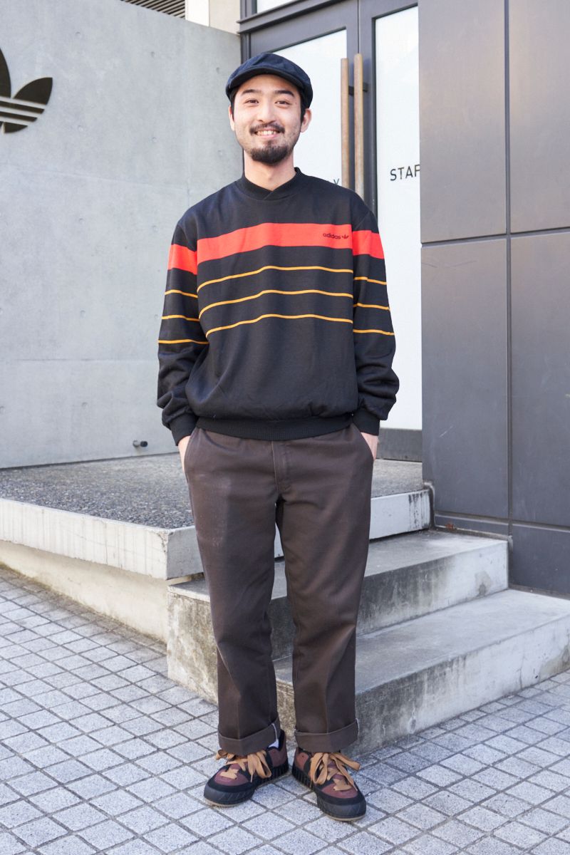 新作スニーカーにワークパンツが好相性 大越優也