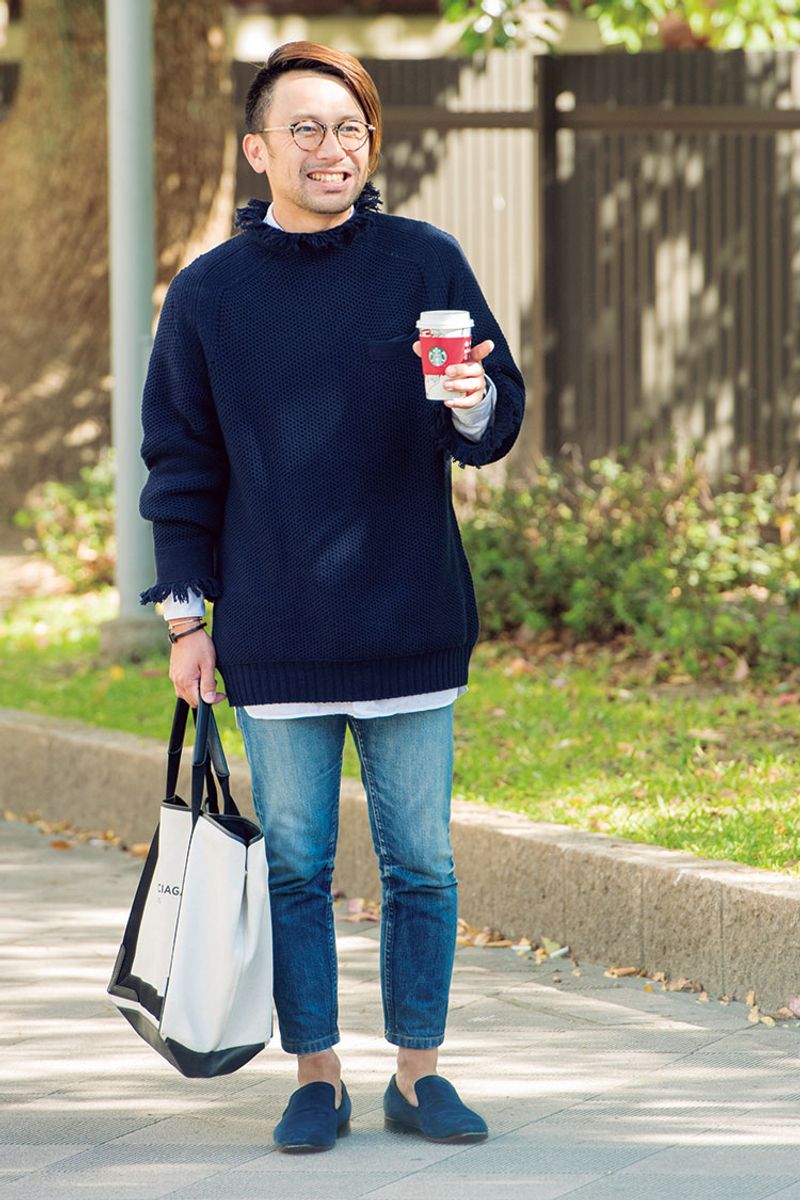 ニット×デニムのベーシックスタイルを自分らしく着こなすコツ 安岡之博