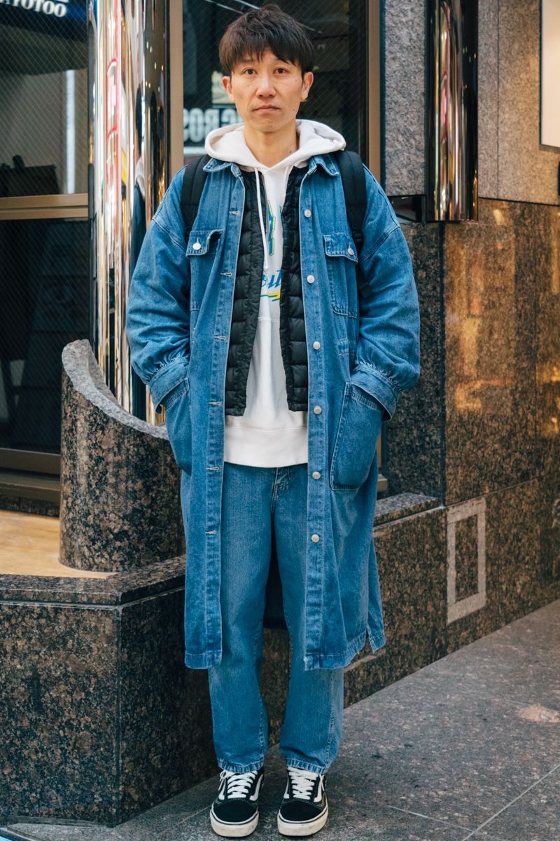 デニムコートを使った粋なセットアップ 清水畑