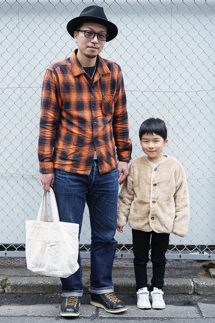 シャツ ファイブブラザー  デニム ウエアハウス  シューズ ソログッド  帽子 ノーブランド  バッグ 無印良品  腕時計 スウォッチ