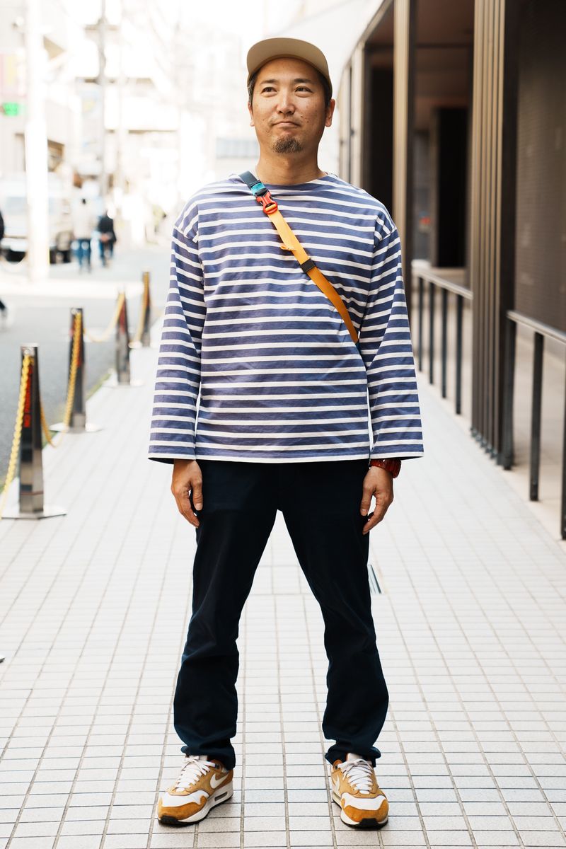 ボーダーを取り入れた爽やかな春コーデ 徳本光太朗