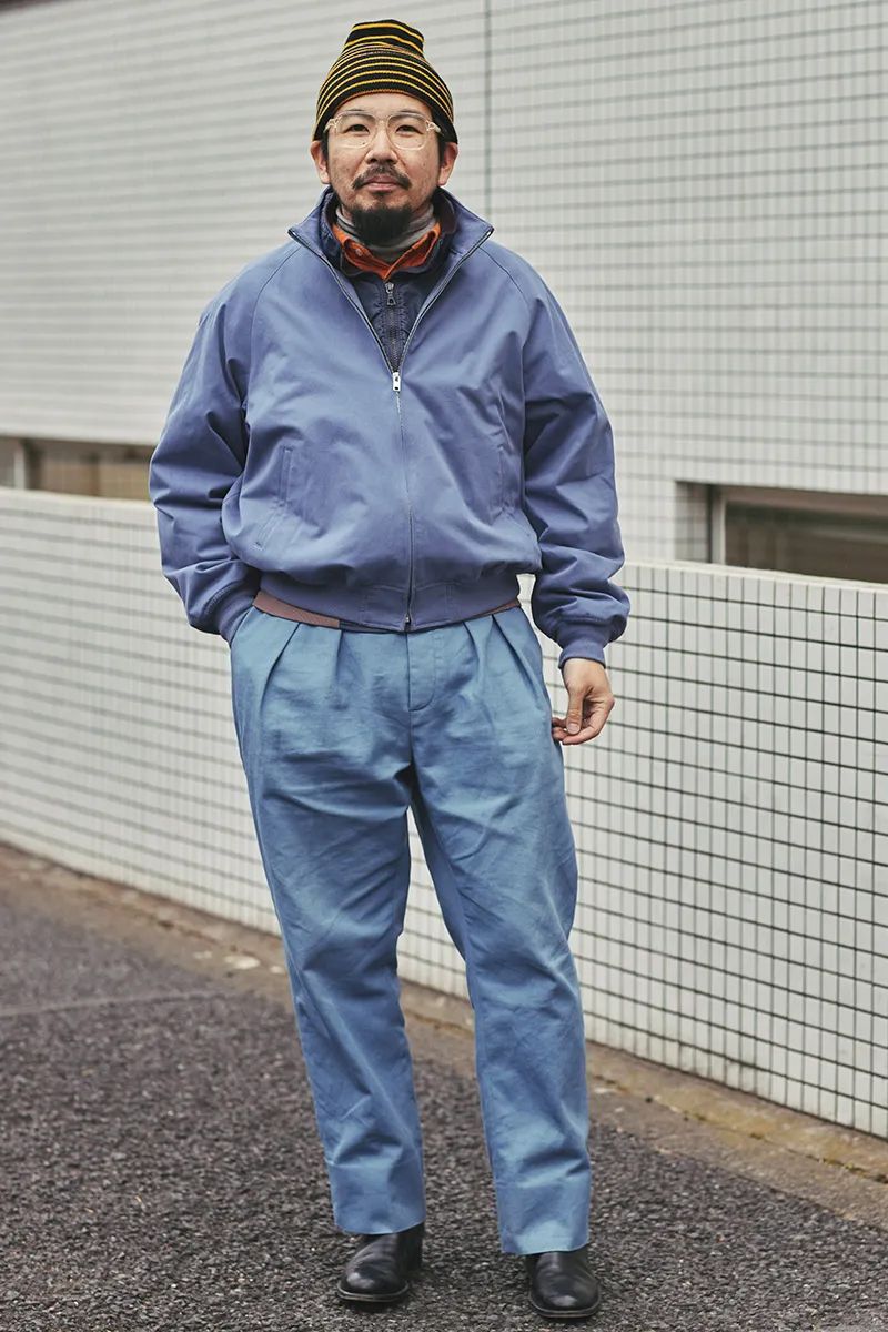 着込んで遊べるブルーグラデーション 西野大士