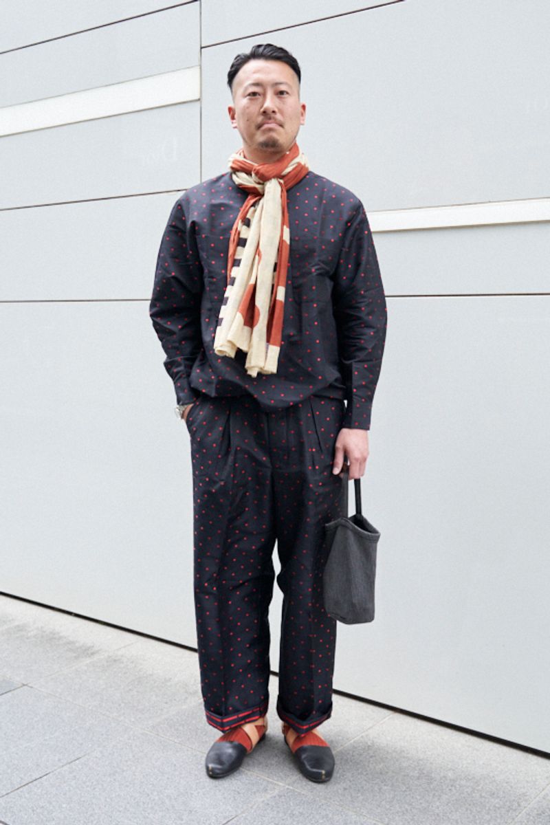 赤ドットを着こなすミスターキュート 鈴木崇士