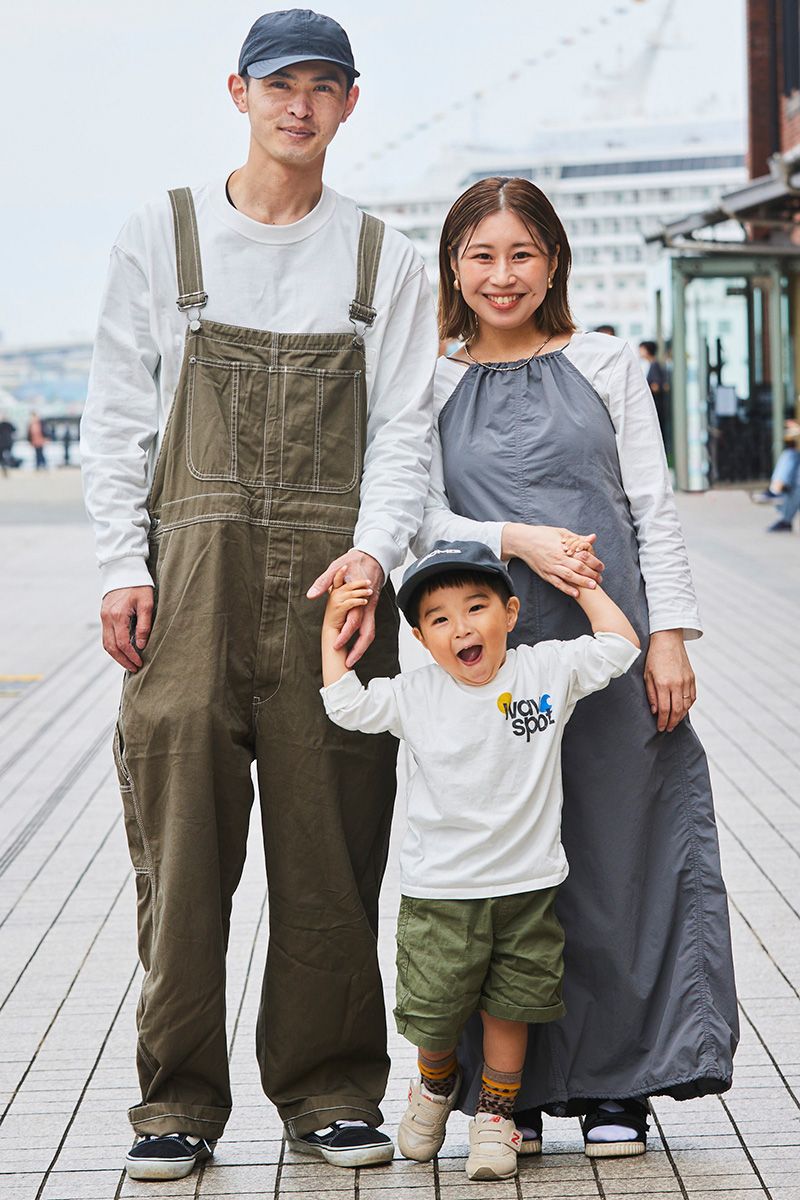 アースカラー使いが絶妙！ 仲良し親子のリンクコーデ 川内智博