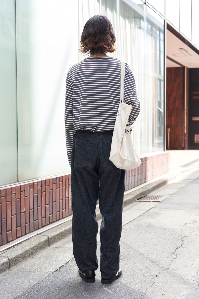 ボーダーTに合わせたデニムのゆる感に萌え 森田貴裕 2枚目の写真