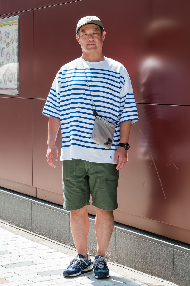 オーシバルのマリンT＆短パンで爽やかに ススム