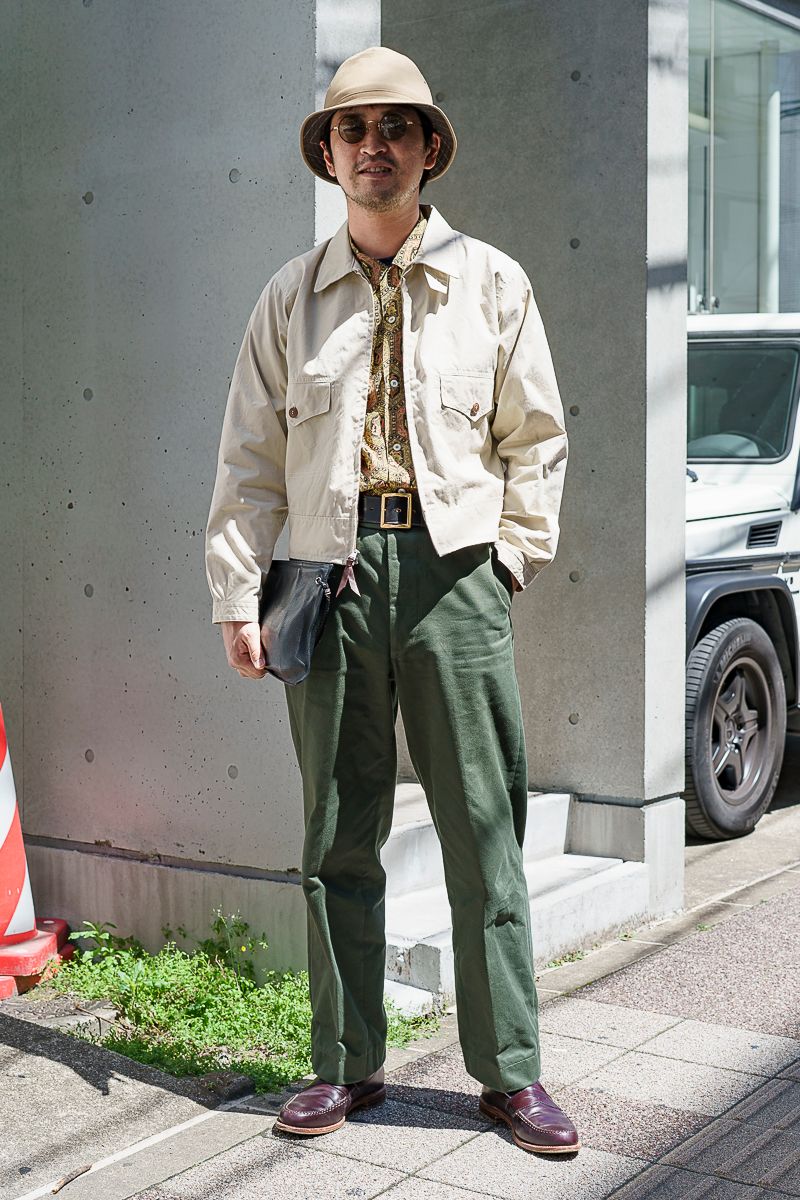 ワーク風ジャケットでオールドアメリカン 坂本光司