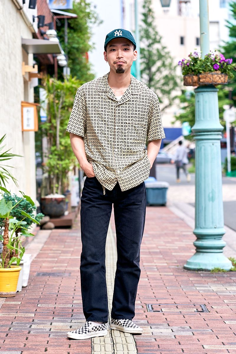 小紋柄とチェッカーフラッグ柄で良いお日柄 吉村海人