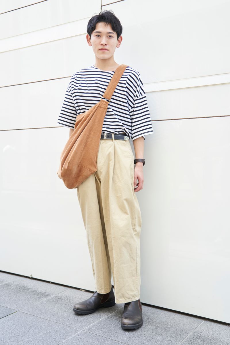 愛されボーダーもワイドPでハンサムコーデ 延江優太 2枚目の写真