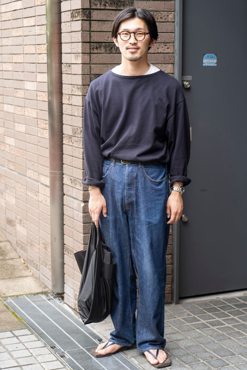 ノンシャランな装いに見えて着こなしの妙 石戸谷亮太