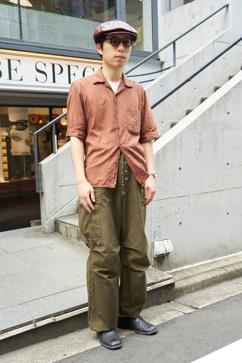 レザーアイテムで立体感を増す着こなし上手 五十嵐懐徳