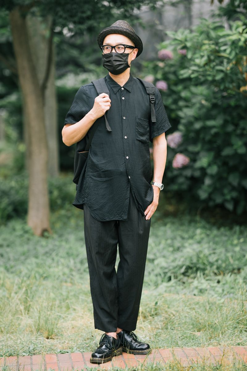 ハットで夏仕様。ギャルソンの黒コーデ こうじ