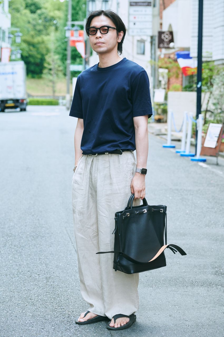 古着のパンツであえて“白系”を選んだ3人をスナップ！こなれ感と清潔感を両立させるコーデ術 - 2枚目の画像