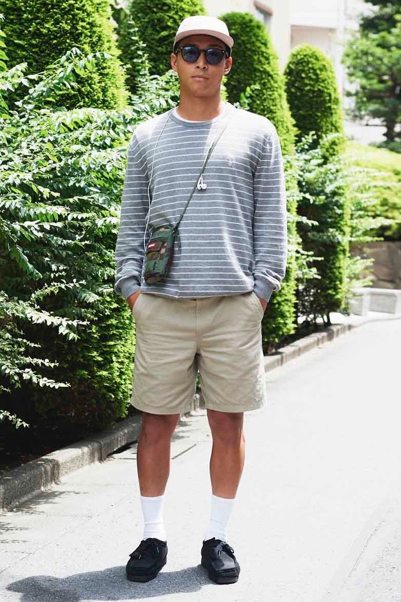 カットソー ポロラルフローレン  パンツ ジーユー  シューズ クラークス  靴下 エイチアンドエム  帽子 シュプリーム  眼鏡 レイバン  バッグ シュプリーム