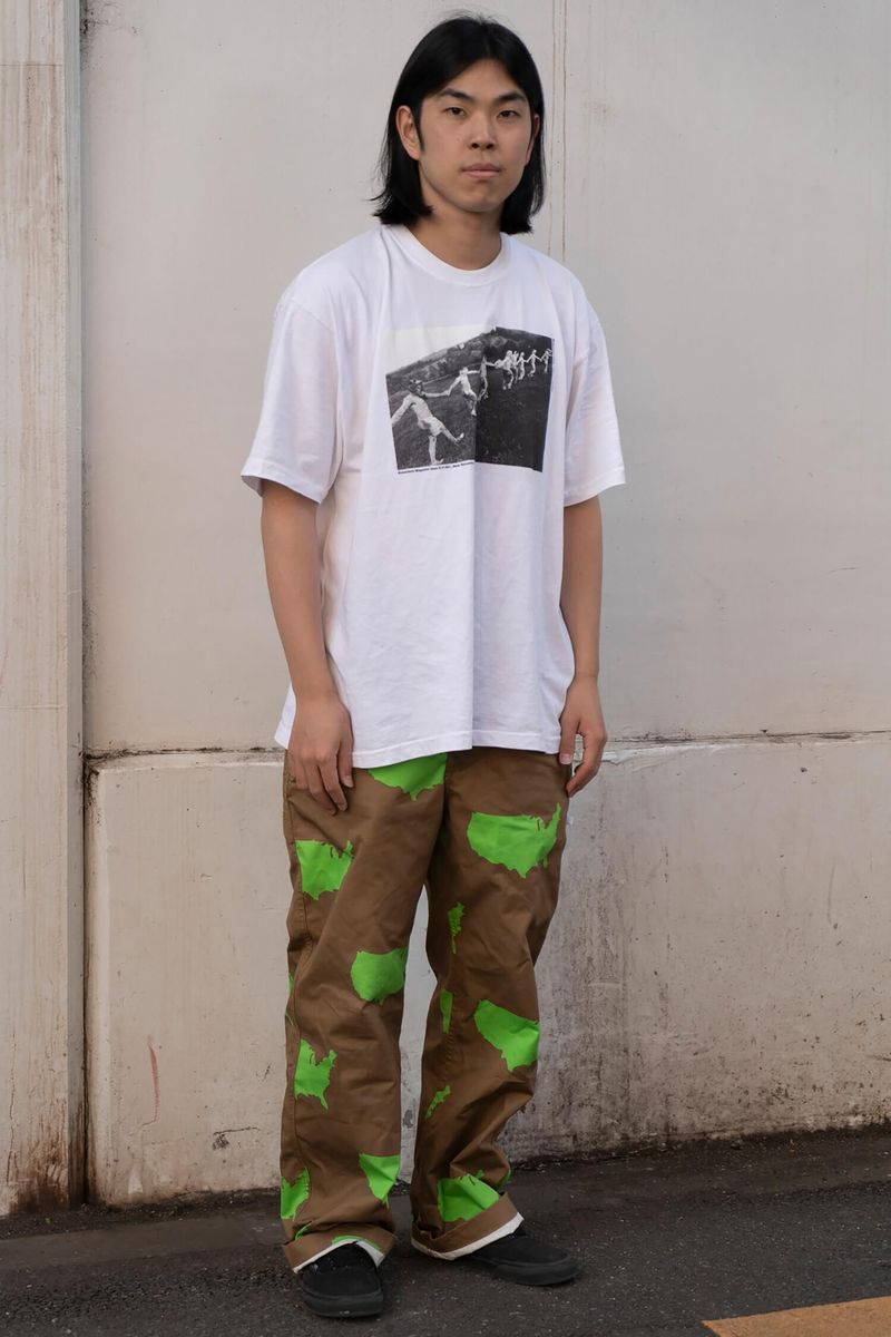 インパクト大のペイントパンツが夏の主役 yuki