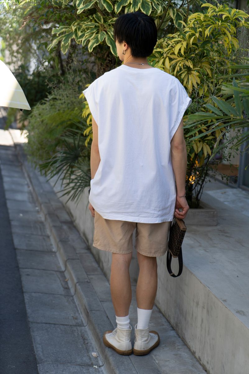 差がつくヘインズ。半端丈のスリーブが新鮮 Nissy 2枚目の写真