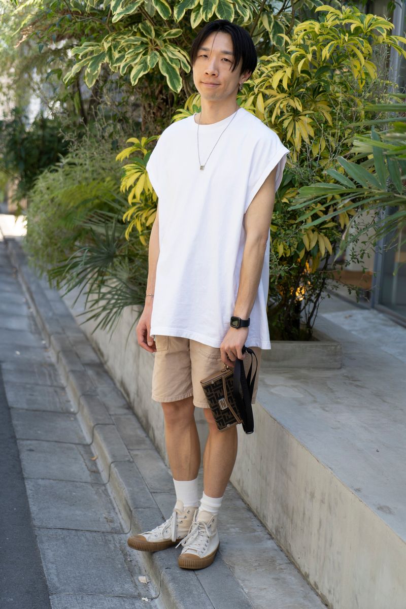 差がつくヘインズ。半端丈のスリーブが新鮮 Nissy