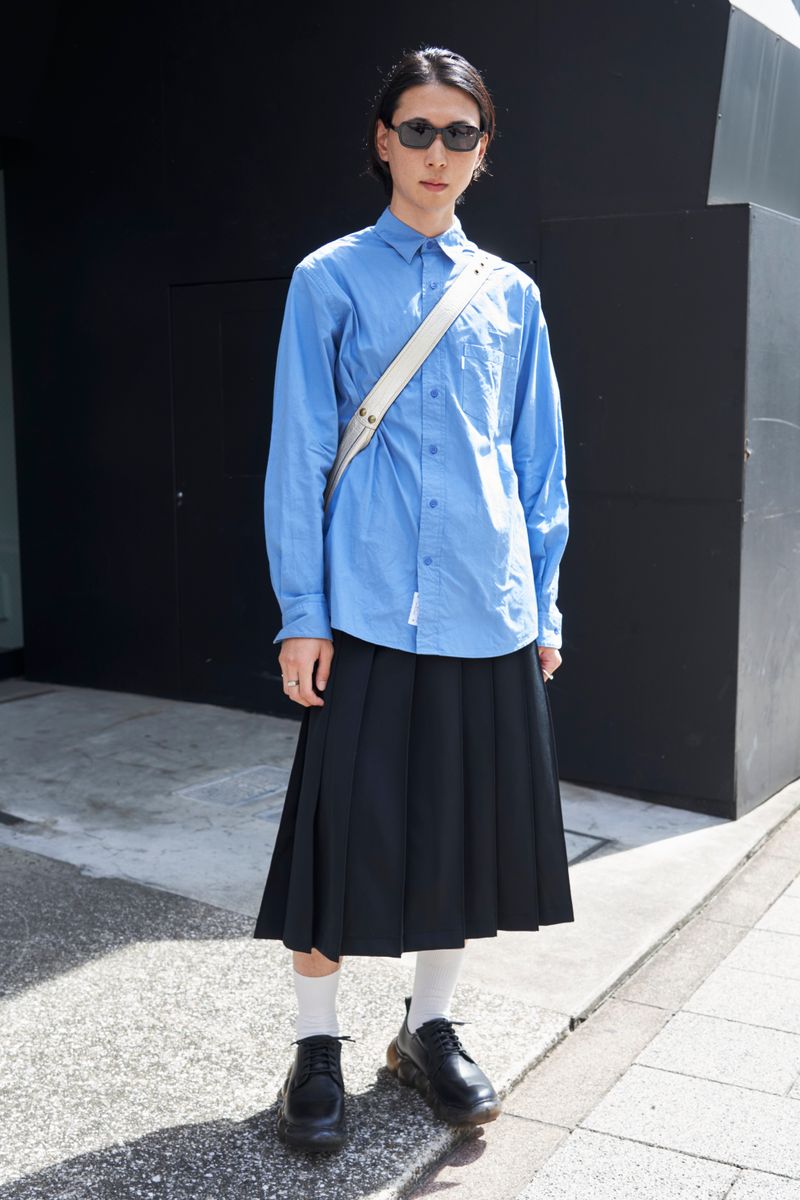 個性派アイテムを着こなすハイブリッドマン けい