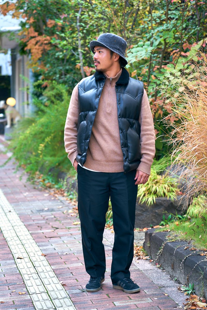 男前度UP。艶感ダウンベストで寒さに勝つ 原田直樹