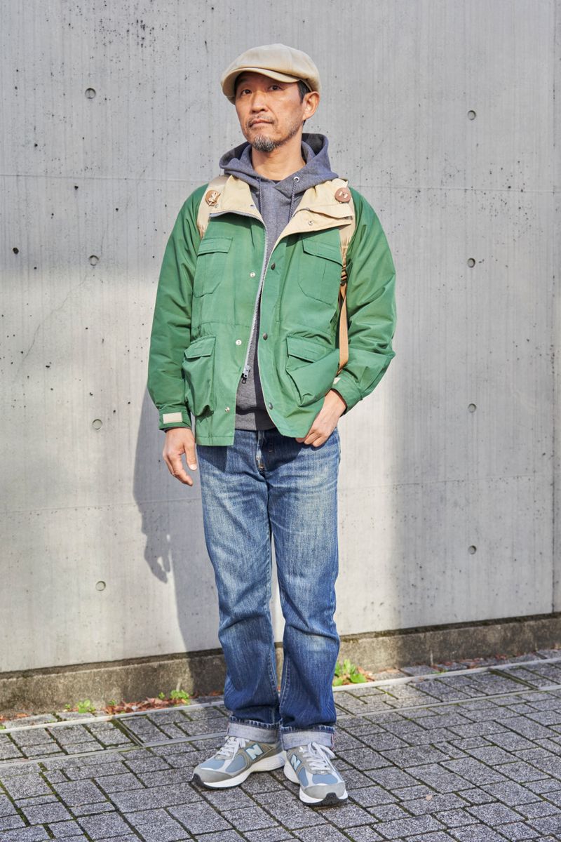 散歩目的の休日。アウトドアコーデが最適解 白川法雄