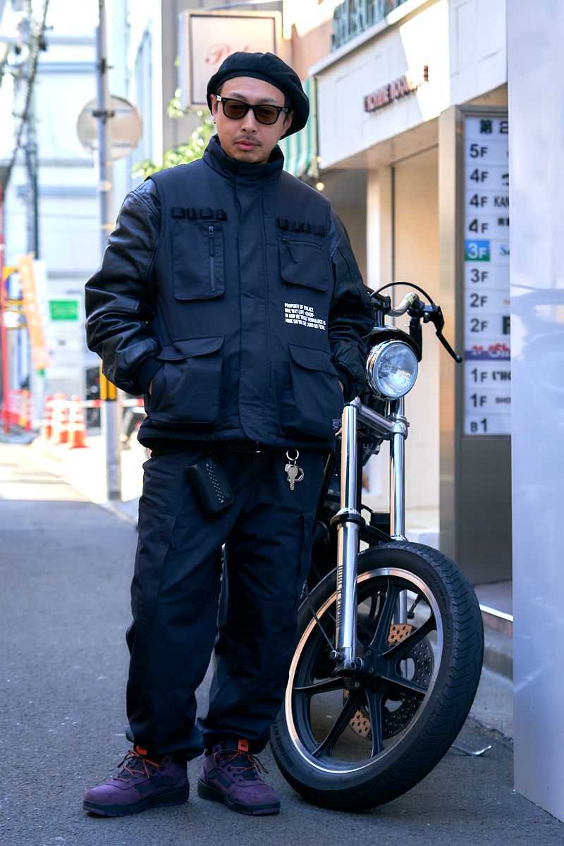 MA-1レザーを着こなすワイルドバイカー 佐藤紘一郎