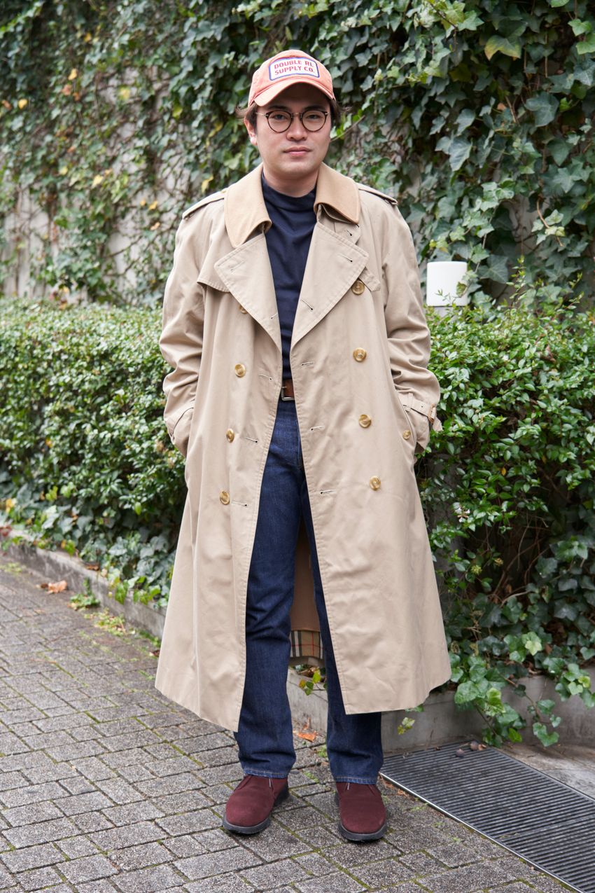 「コートはバーバリー派」な3名の日本紳士たち。パーカ、ブルゾン……好印象な合わせ方をスナップで - 9枚目の画像