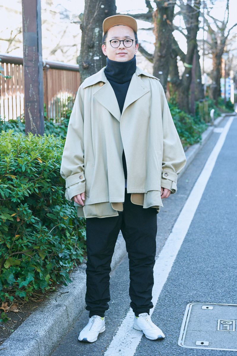 個性的なフォルムを描くアウターを主役に 田畑智也