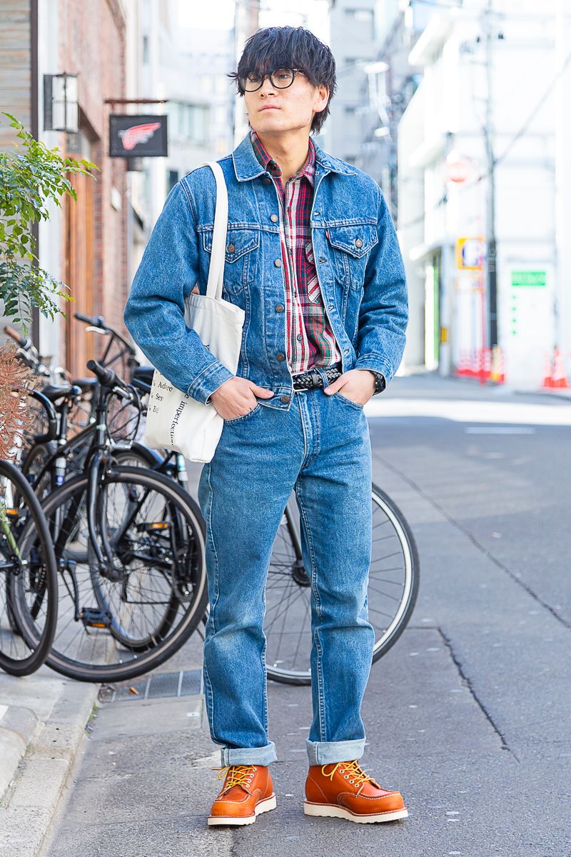 Gジャン、デニム＝ともにリーバイス