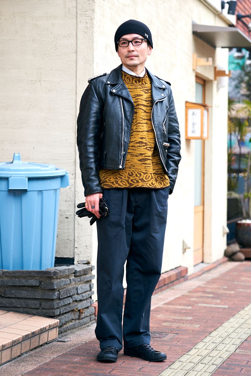 革ジャンはショットを愛用！ 武骨なアイテムを巧みに着こなした40代、50代、60代の実例 - 8枚目の画像