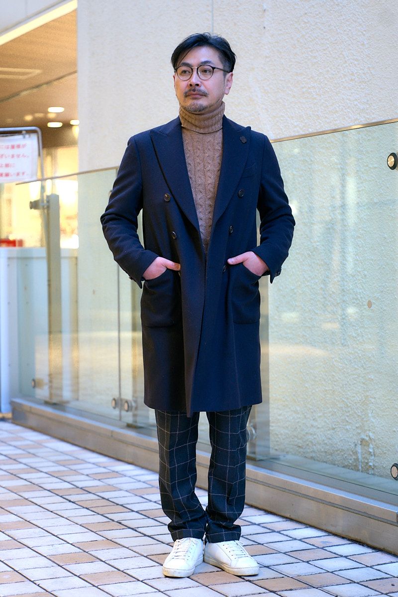 上品に履くチェックパンツが大人ならでは 田岡大樹 2枚目の写真