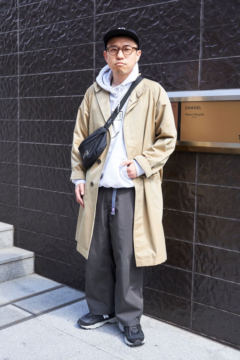 春の予感にトレンチコートをチョイス my