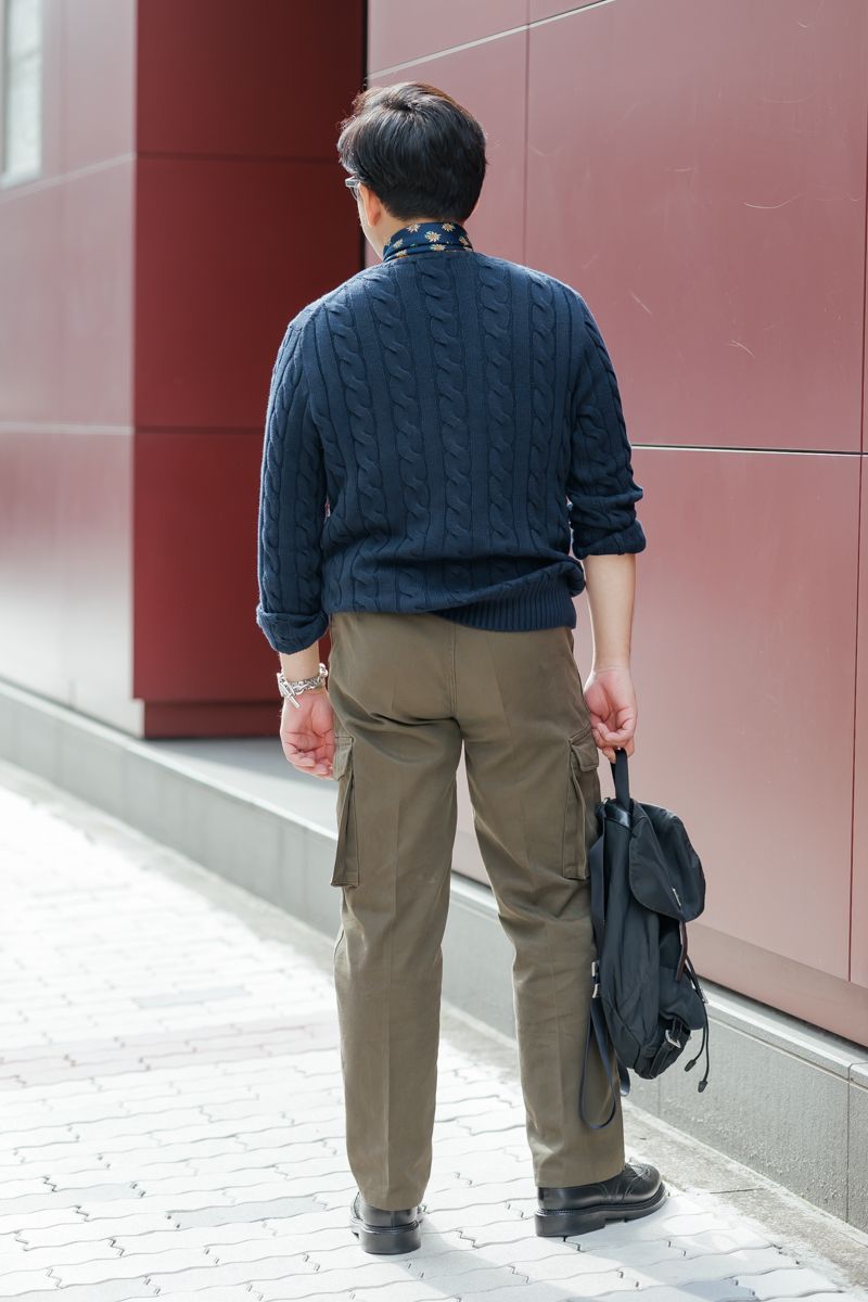 正統派スタイルにあえての軍パンが大人です 永田粋也 2枚目の写真