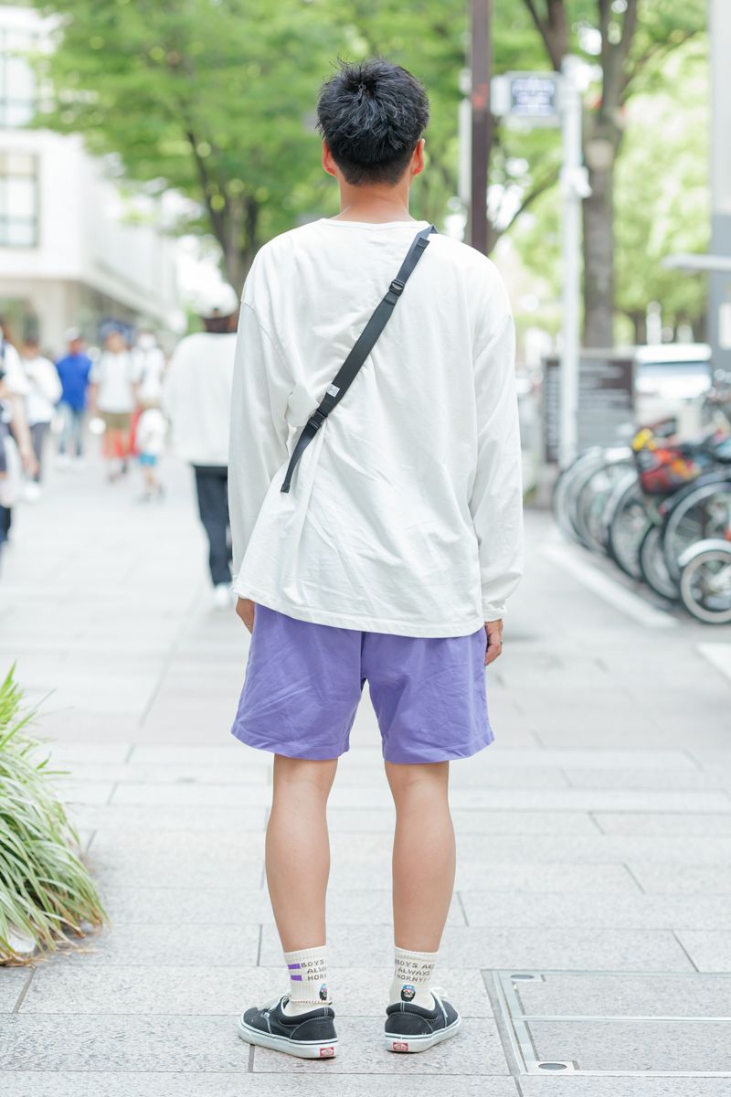 可愛くハズす。淡いパープル＆秘密の靴下 渡辺和樹 2枚目の写真